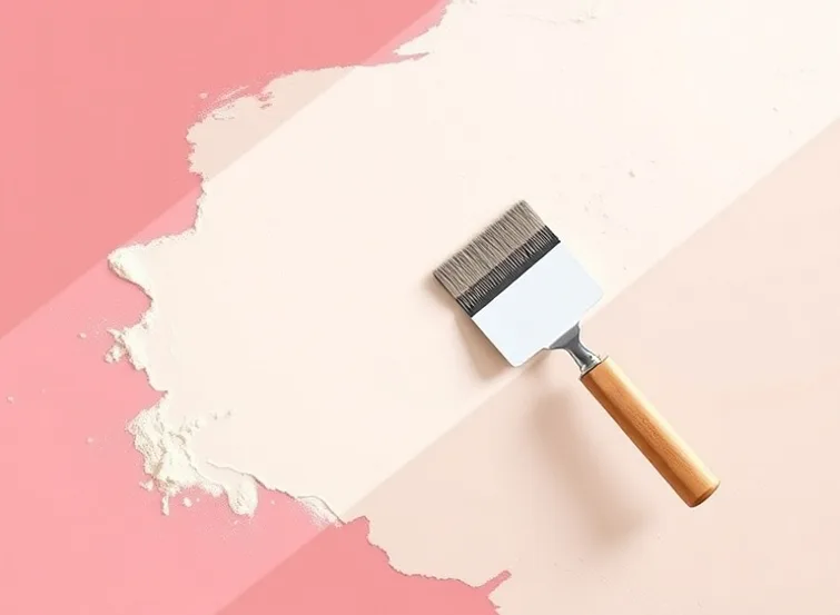 Application d'un enduit décoratif à la lisseuse sur un mur